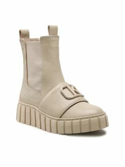 Karino Γυναίκες Biker Μποτάκια Μποτάκια με λάστιχο 4470/001-F Μπεζ