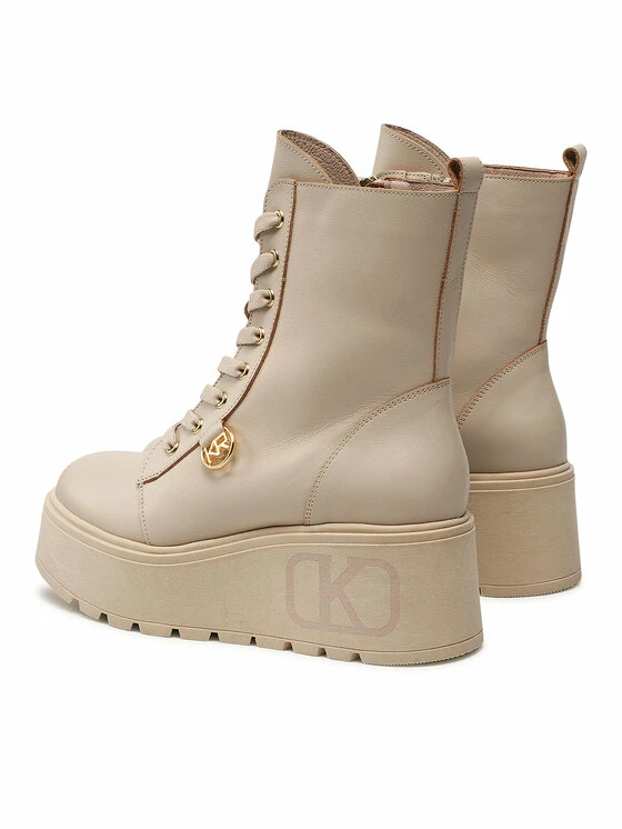 Karino Γυναίκες Biker Μποτάκια Μποτάκια 4484/001-F Μπεζ - Image 3