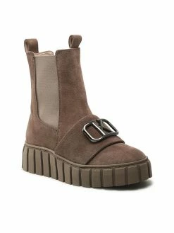 Karino Γυναίκες Biker Μποτάκια Μποτάκια με λάστιχο 4470/008-P Καφέ