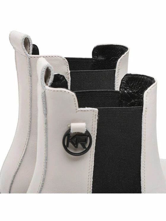 Karino Γυναίκες Chelsea Boots Μποτάκια με λάστιχο 4378/010-F Λευκό - Image 6