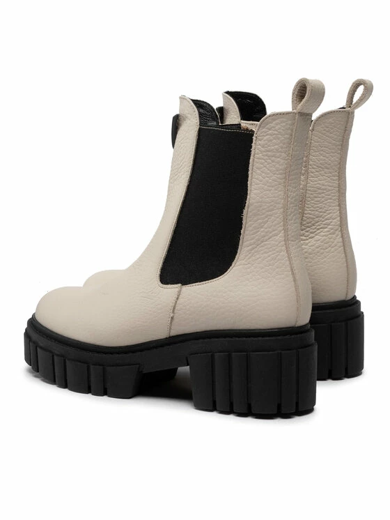 Karino Γυναίκες Biker Μποτάκια Μποτάκια 4316/001 Μπεζ - Image 3