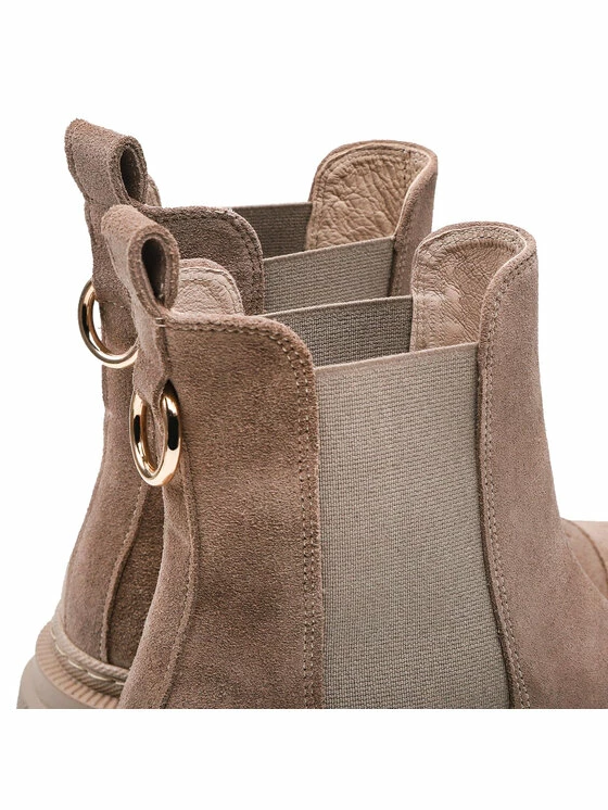 Karino Γυναίκες Biker Μποτάκια Μποτάκια με λάστιχο 4380/007-P Μπεζ - Image 5