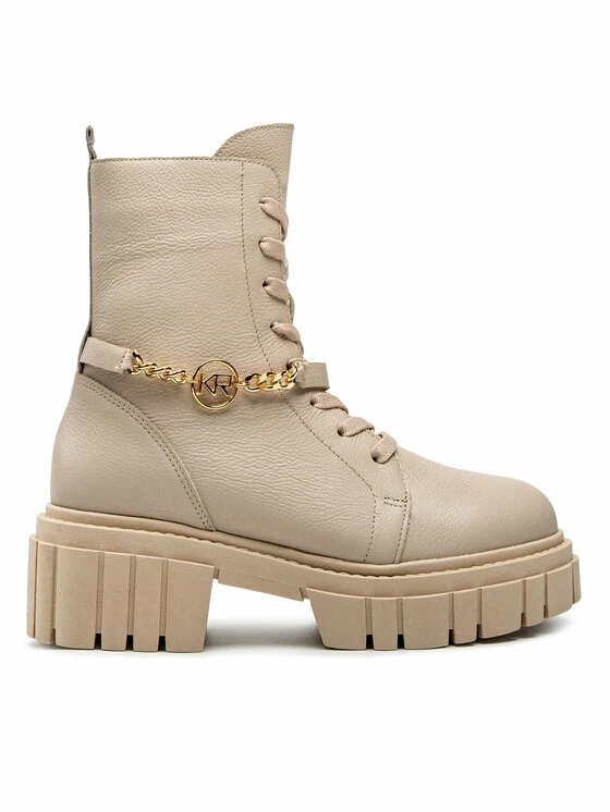 Karino Γυναίκες Biker Μποτάκια Μποτάκια 4431/001-F Μπεζ - Image 2