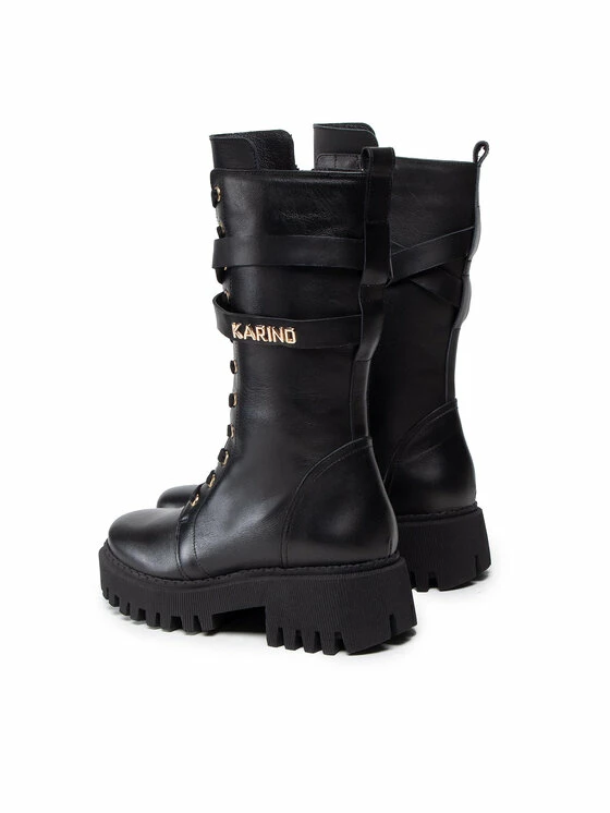 Karino Γυναίκες Biker Μποτάκια Μποτάκια 4450/076-F Μαύρο - Image 3