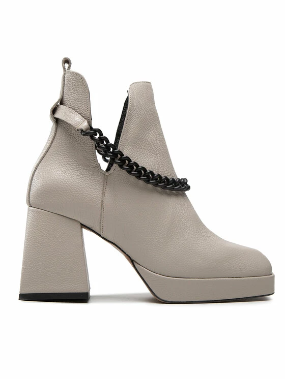 Karino Γυναίκες Biker Μποτάκια Μποτάκια 4455/001-P Μπεζ - Image 2