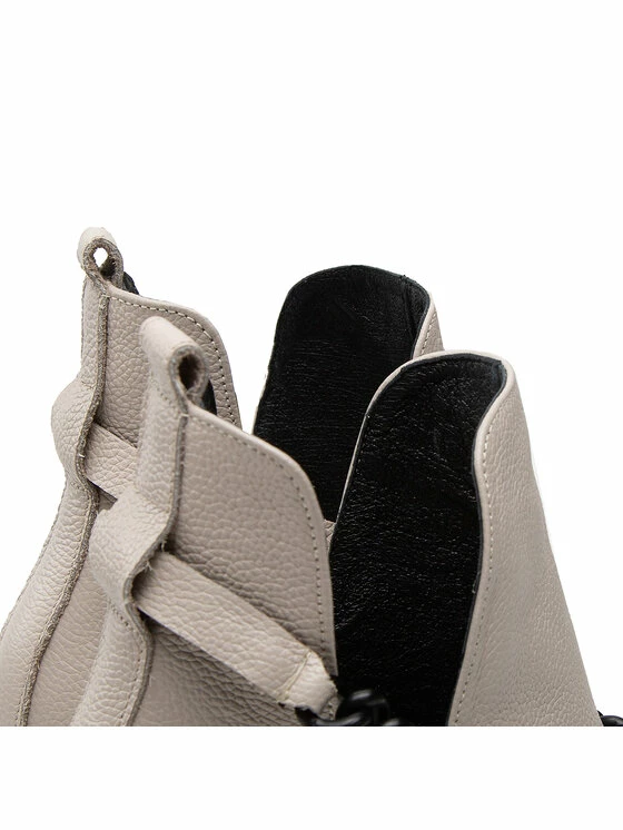 Karino Γυναίκες Biker Μποτάκια Μποτάκια 4455/001-P Μπεζ - Image 5