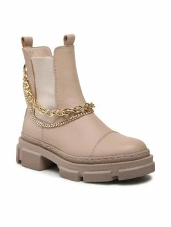 Karino Γυναίκες Biker Μποτάκια Μποτάκια με λάστιχο 4464/001-P Μπεζ