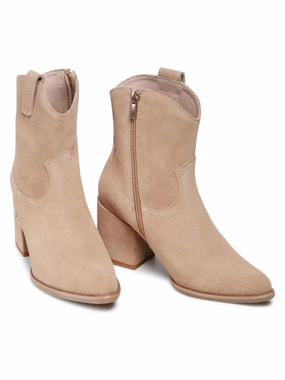 Karino Γυναίκες Biker Μποτάκια Μποτάκια 4254/001-P Μπεζ - Image 5