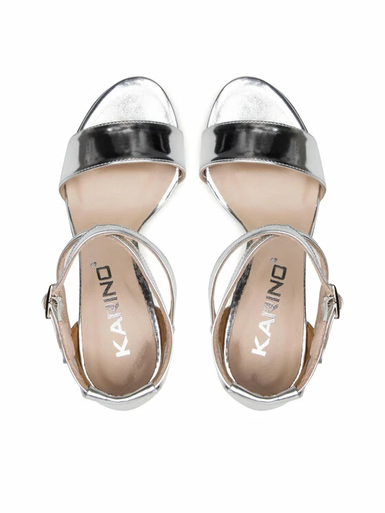 Karino Γυναίκες Σανδάλια 4115/078-P Ασημί - Image 6