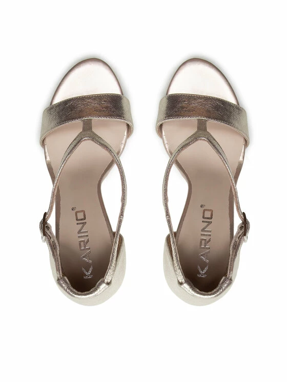 Karino Γυναίκες Σανδάλια 4173/074-P Χρυσό - Image 5