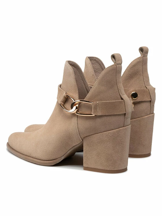 Karino Γυναίκες Biker Μποτάκια Μποτάκια 4209/001-P Μπεζ - Image 3