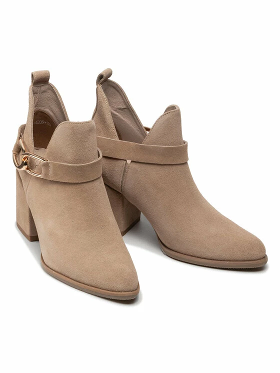 Karino Γυναίκες Biker Μποτάκια Μποτάκια 4209/001-P Μπεζ - Image 5