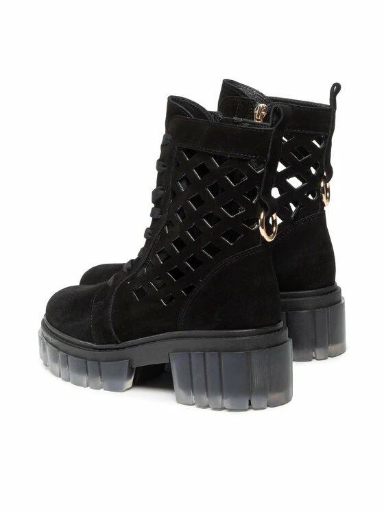 Karino Γυναίκες Biker Μποτάκια Μποτάκια 4041/003-P Μαύρο - Image 3