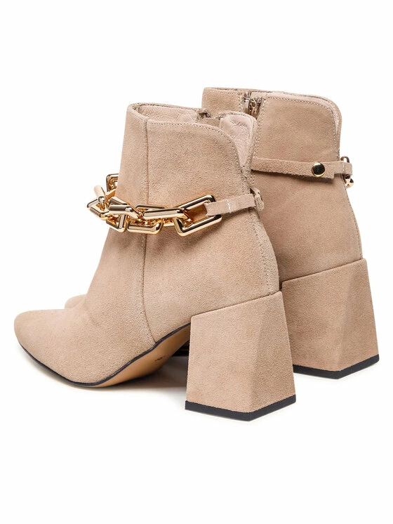 Karino Γυναίκες Biker Μποτάκια Μποτάκια 3977/001-P Μπεζ - Image 3