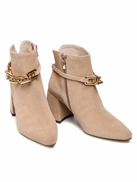 Karino Γυναίκες Biker Μποτάκια Μποτάκια 3977/001-P Μπεζ - Image 5