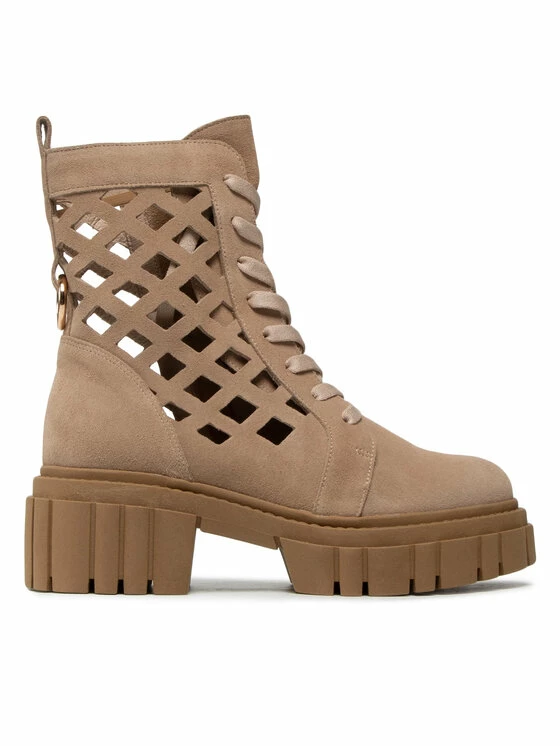 Karino Γυναίκες Biker Μποτάκια Μποτάκια 4041/007-P Μπεζ - Image 2