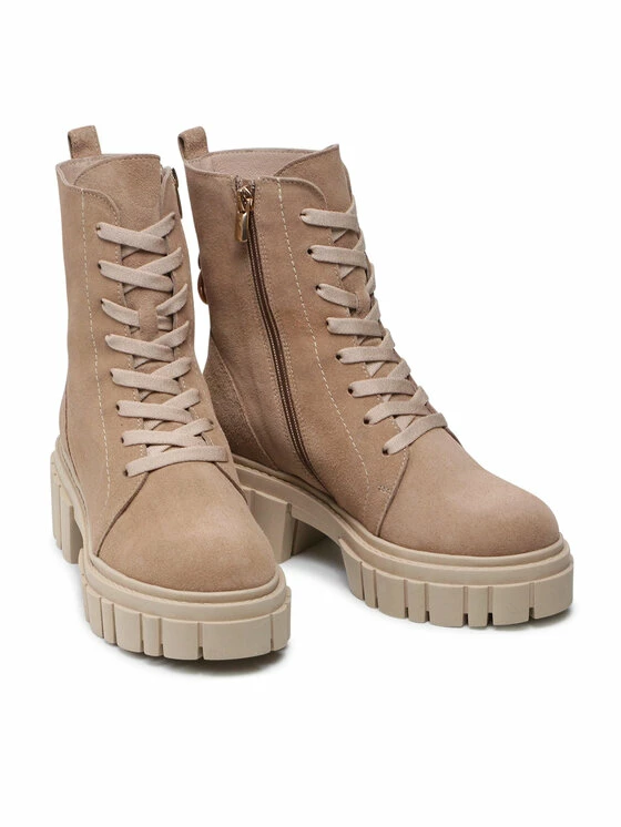 Karino Γυναίκες Biker Μποτάκια Μποτάκια 3967/016-P Μπεζ - Image 5