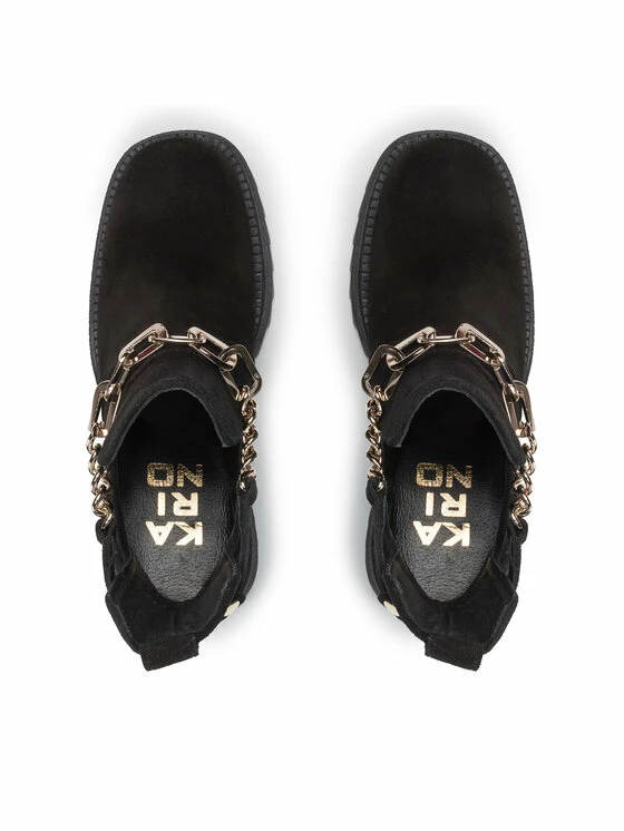 Karino Γυναίκες Biker Μποτάκια Μποτάκια 4171/003-P Μαύρο - Image 6