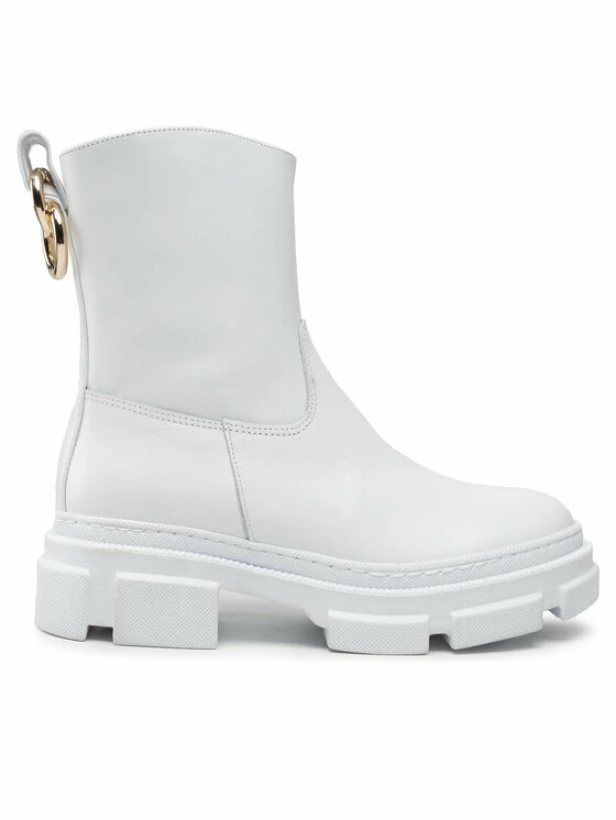 Karino Γυναίκες Biker Μποτάκια Μποτάκια 4124/010-F Λευκό - Image 2
