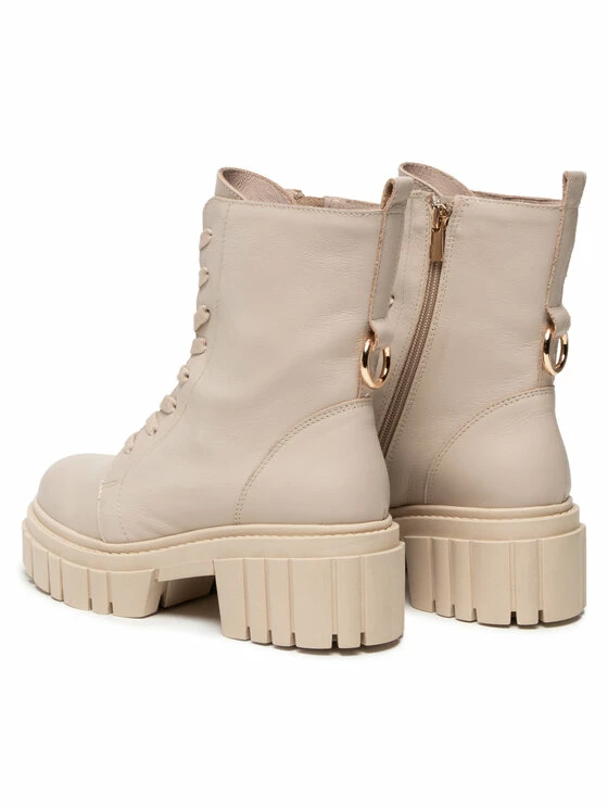 Karino Γυναίκες Biker Μποτάκια Μποτάκια 3967/001-P Μπεζ - Image 3