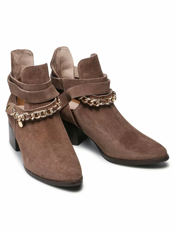 Karino Γυναίκες Biker Μποτάκια Μποτάκια 3969/008-P Μπεζ - Image 5