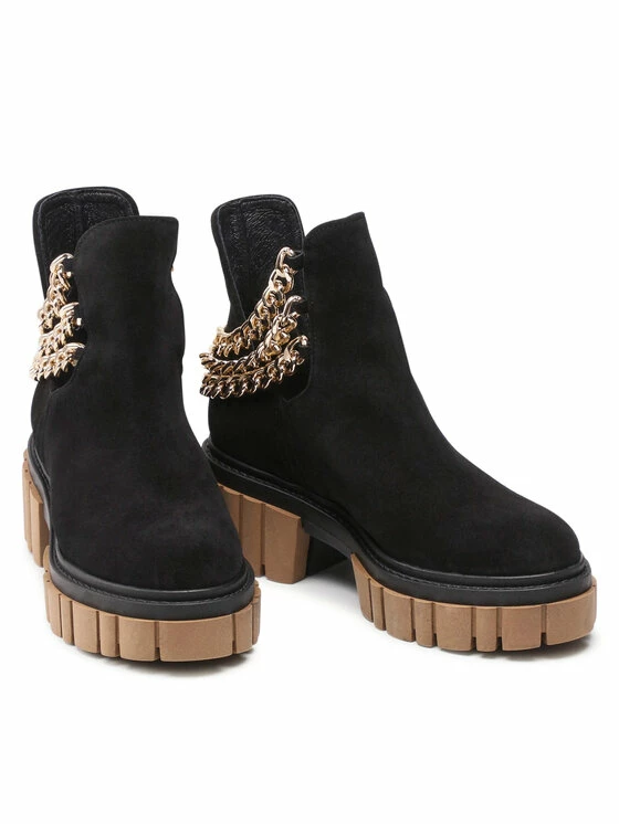 Karino Γυναίκες Biker Μποτάκια Μποτάκια 3954/003-P Μαύρο - Image 5