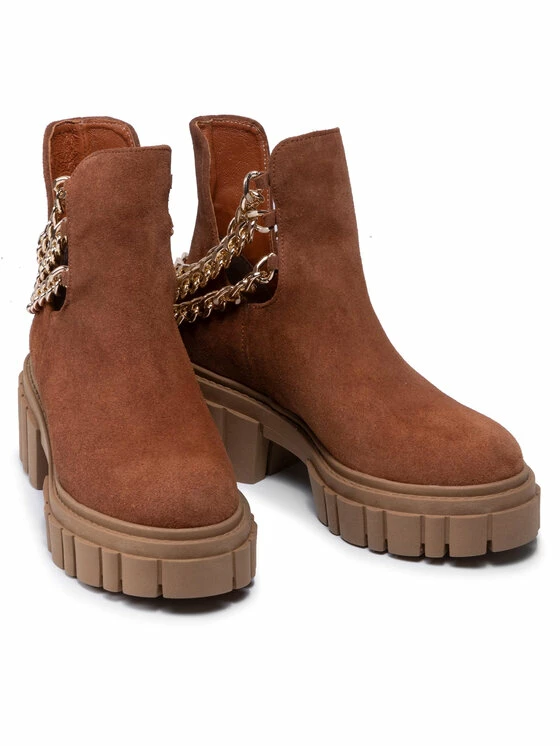 Karino Γυναίκες Biker Μποτάκια Μποτάκια 3954/005-P Καφέ - Image 5