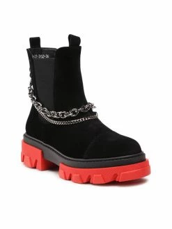 Karino Γυναίκες Biker Μποτάκια Μποτάκια με λάστιχο 3952/003 F Μαύρο