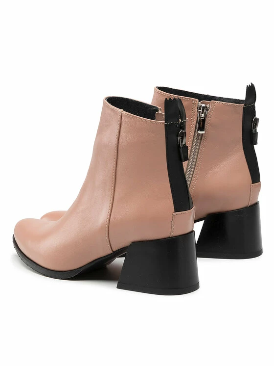 Karino Γυναίκες Biker Μποτάκια Μποτάκια 3950/007-P Μπεζ - Image 3