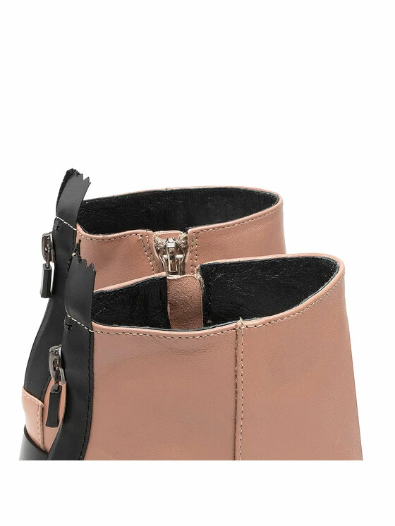 Karino Γυναίκες Biker Μποτάκια Μποτάκια 3950/007-P Μπεζ - Image 6