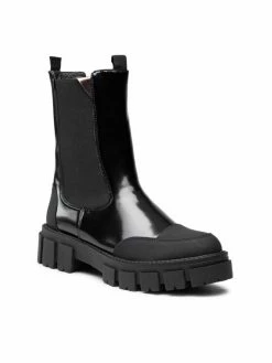 Karino Γυναίκες Biker Μποτάκια Μποτάκια με λάστιχο 3924/090-F Μαύρο