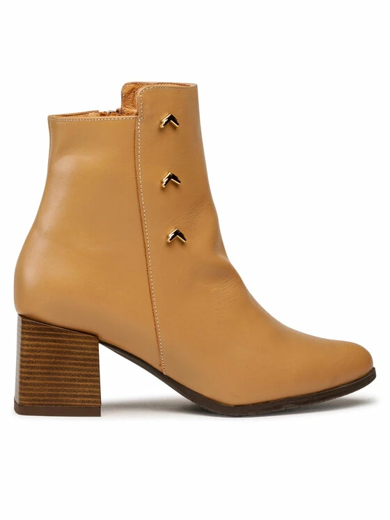 Karino Γυναίκες Biker Μποτάκια Μποτάκια 3913/022-P Μπεζ - Image 2