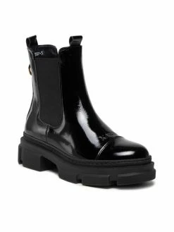 Karino Γυναίκες Biker Μποτάκια Μποτάκια με λάστιχο 3897/090-F Μαύρο