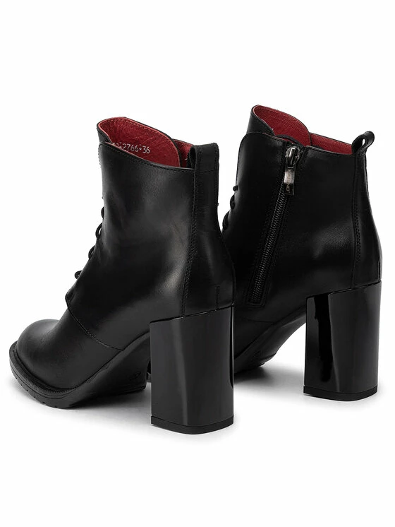 Karino Γυναίκες Biker Μποτάκια Μποτάκια 2766/076-P Μαύρο - Image 3