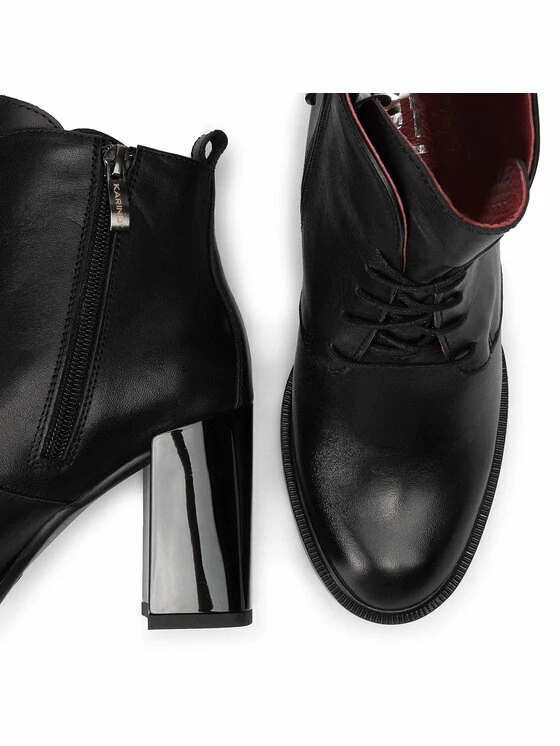 Karino Γυναίκες Biker Μποτάκια Μποτάκια 2766/076-P Μαύρο - Image 6